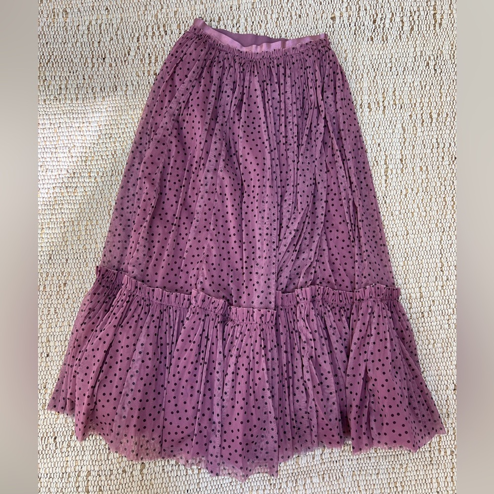 NWT Anthropologie Maeve tiered tulle maxi skirt - Picture 4 of 5